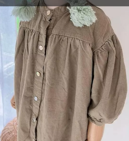 Khaki Corduroy Dress
