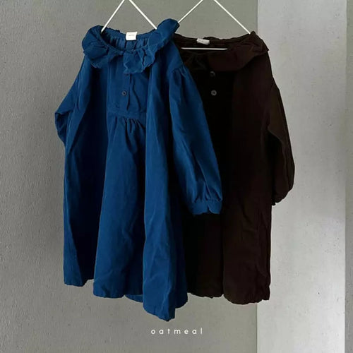 Blue collar dress