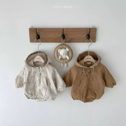 Bear bodysuit brown