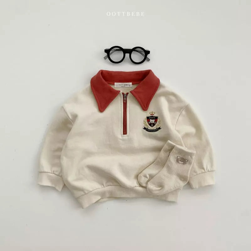 Contrast Collar Sweat