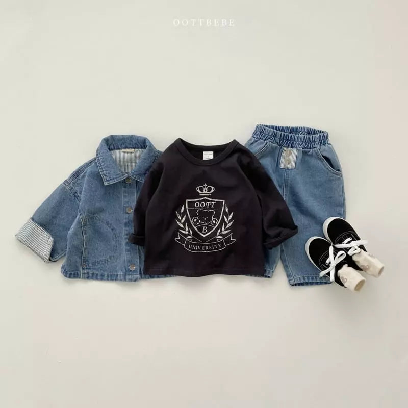 Charcoal University Tee