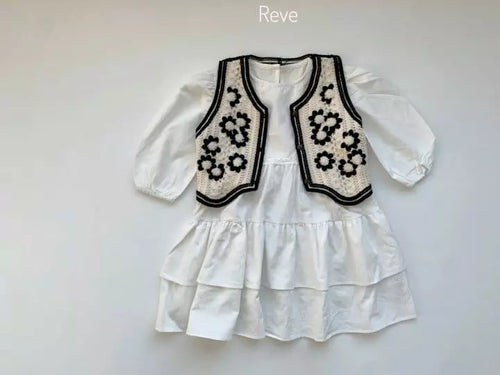 Knit Floral Vest