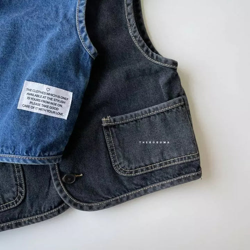 Dark Denim Kids Vest