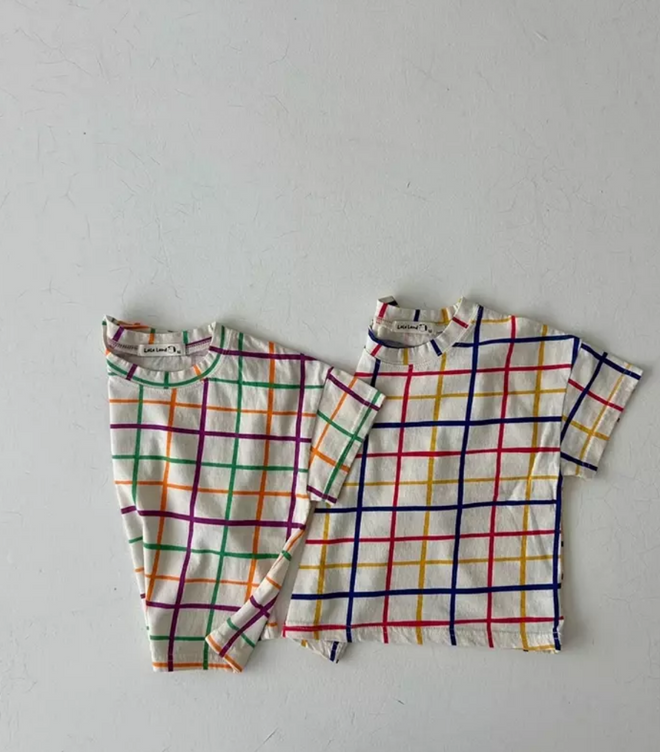 Colorful Checked Tee