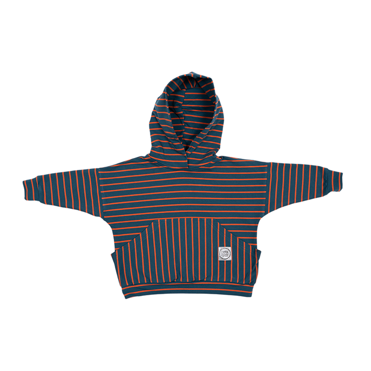 Maybe4Baby Oversized striped hoodie