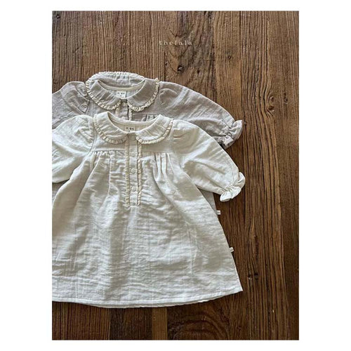 Ivory Peter Pan Collar Dress