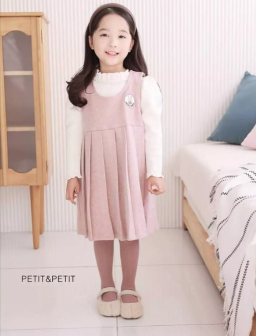 Pink Pleated Dress