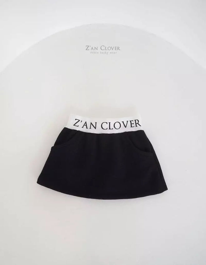 Black Terry Skirt