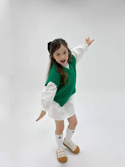 Green Knit Vest
