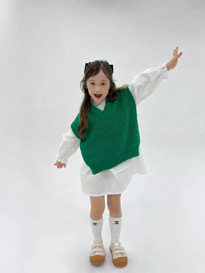 Green Knit Vest