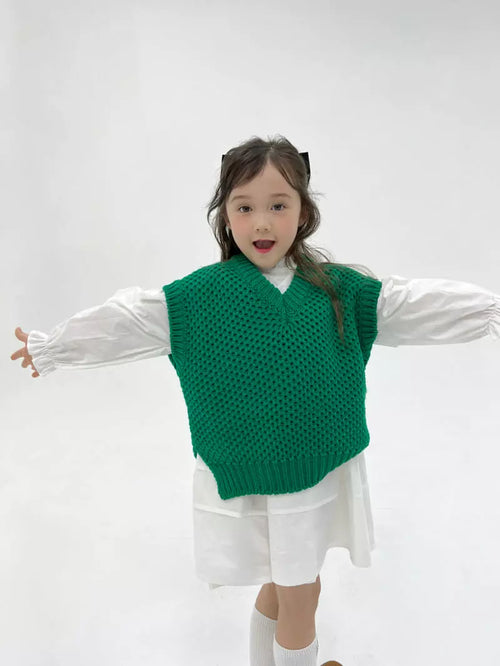 Green Knit Vest