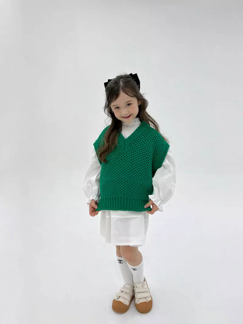 Green Knit Vest