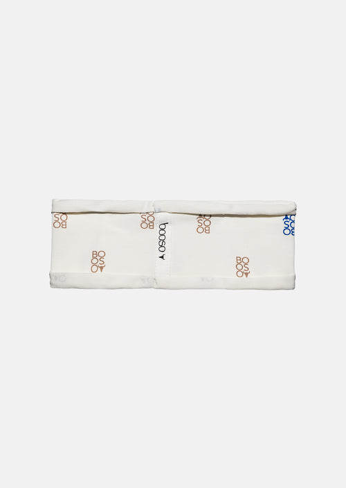 Ecru Booso Labeled Printed Sweatband