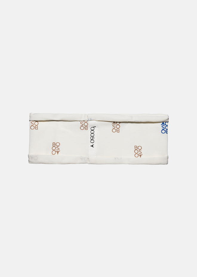 Ecru Booso Labeled Printed Sweatband
